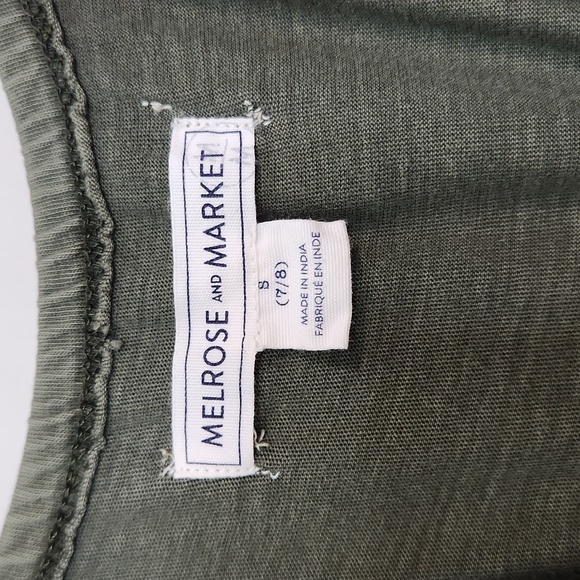 🫒Melrose & Market Kids 100% Cotton Olive Green Jumpsuit, Size 7/8 ~ EUC - Picture 8 of 9